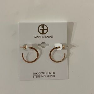 Giani Bernini Sterling Silver Hoops 18K Hoops